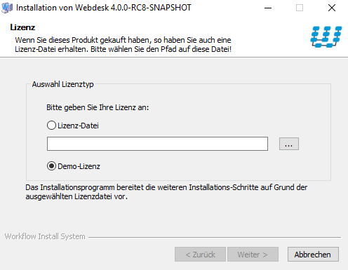 Installation Webdesk 5